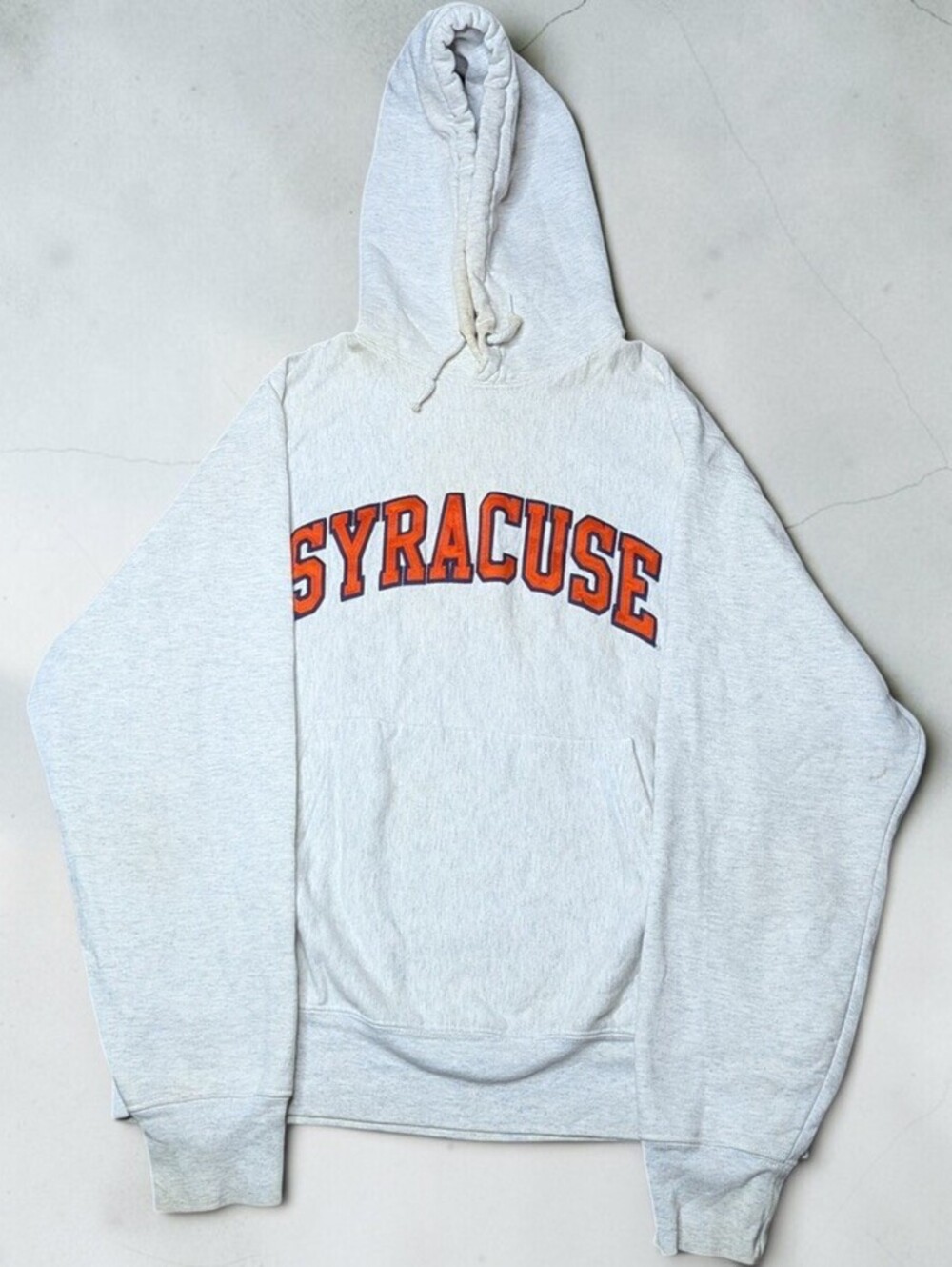 Vintage Champion Reverse Weave Syracuse University Collegiate Hoodie Size Medium